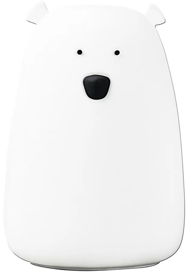 Polux LED RGB Detská dotyková lampička BEAR LED/0,8W/5V biela + USB 312952