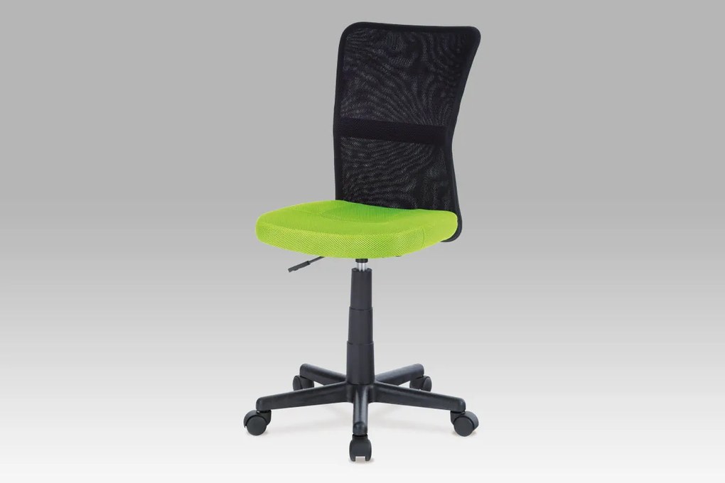 Detská kancelárska stolička Rufin, zelená/čierna