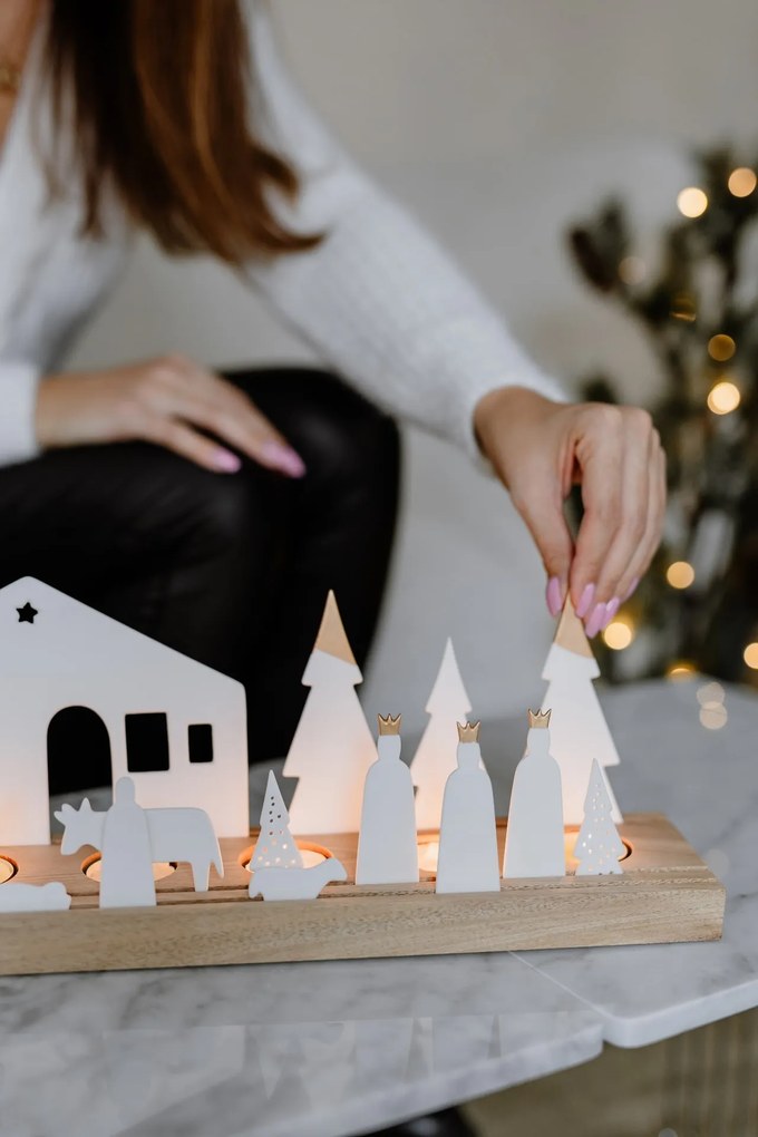 räder Vianočný svietnik Large Nativity 45 cm