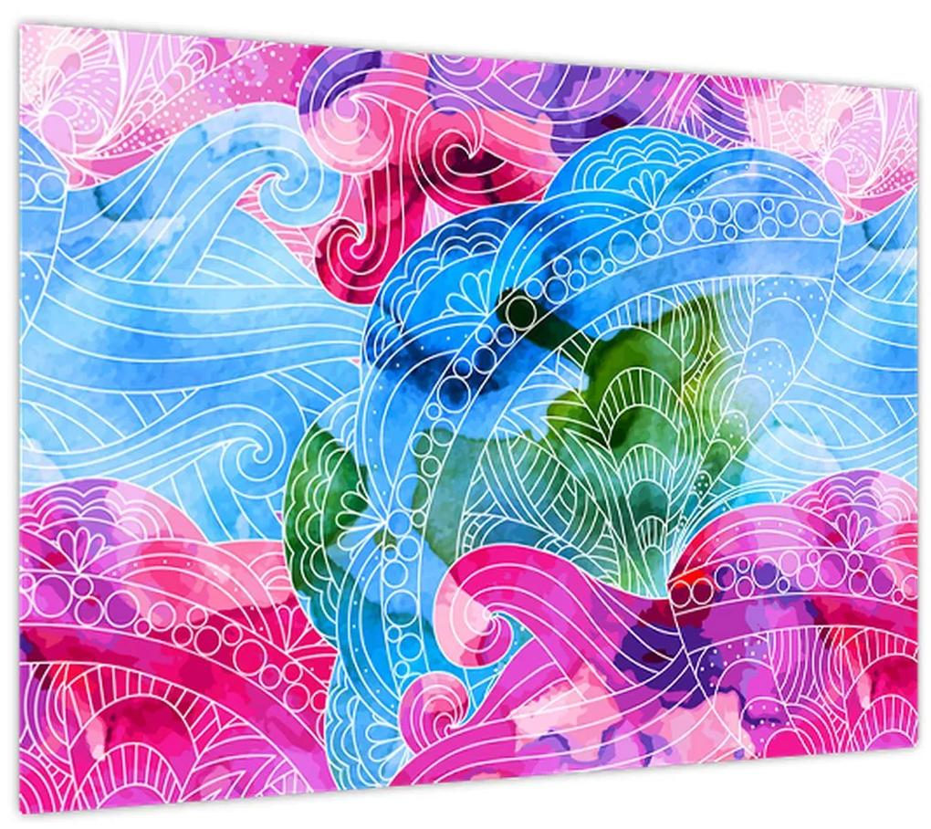 Obraz - Farebné vlny (70x50 cm)