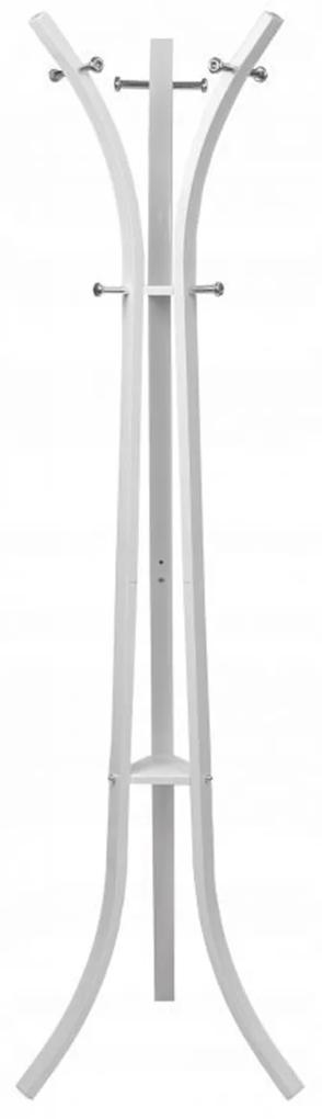 Stojanový vešiak na odevy - biely | 180 cm