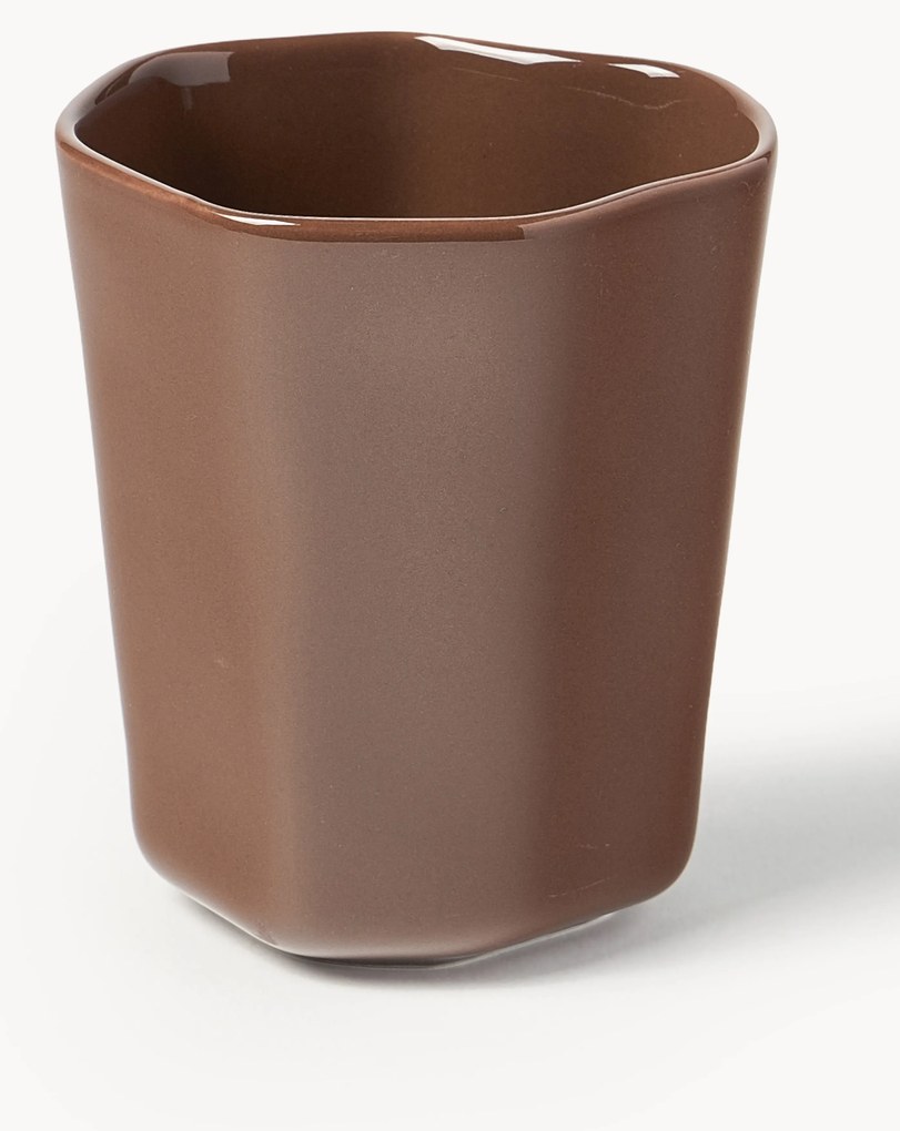 Porcelánové hrnčeky na kávu v organickom tvare Joana, 4 ks