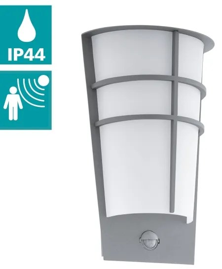 Eglo 96017-LED Vonkajšie nástenné svietidlo s pohybovým senzorom BREGANZO 1 2xLED/2,5W IP44
