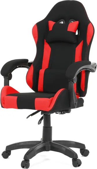 Herná stolička čierna / červená KA-R209 RED