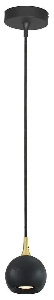 Lucide 09434/01/30 - Luster na lanku FAVORI 1xGU10/5W/230V čierna