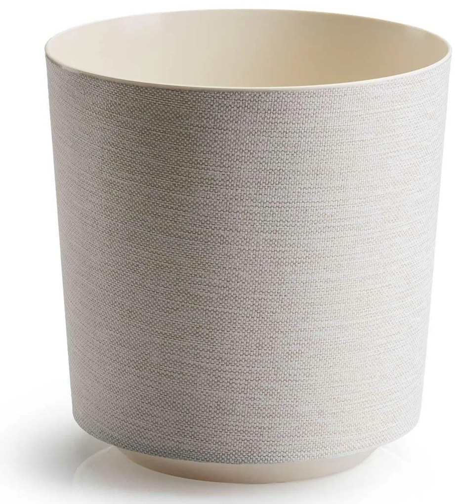 PLASTOVÝ KVETINÁČ ALOE TX 19,5X20 CM KRÉMOVÁ