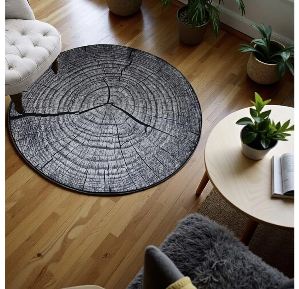 TZ Okrúhly vzorovaný koberec Neo Rozmer: 90 cm