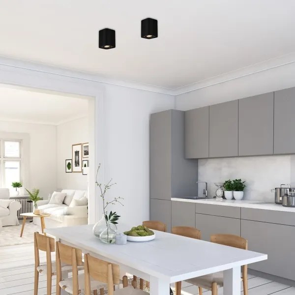 Rabalux 2049 - Bodové svietidlo KOBALD 1xGU10/42W/230V čierna