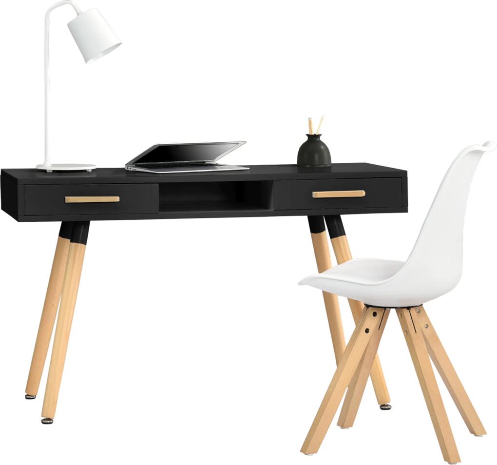 [en.casa]® Dizajnový stôl HTST-3261 so stoličkou HTMS-2852