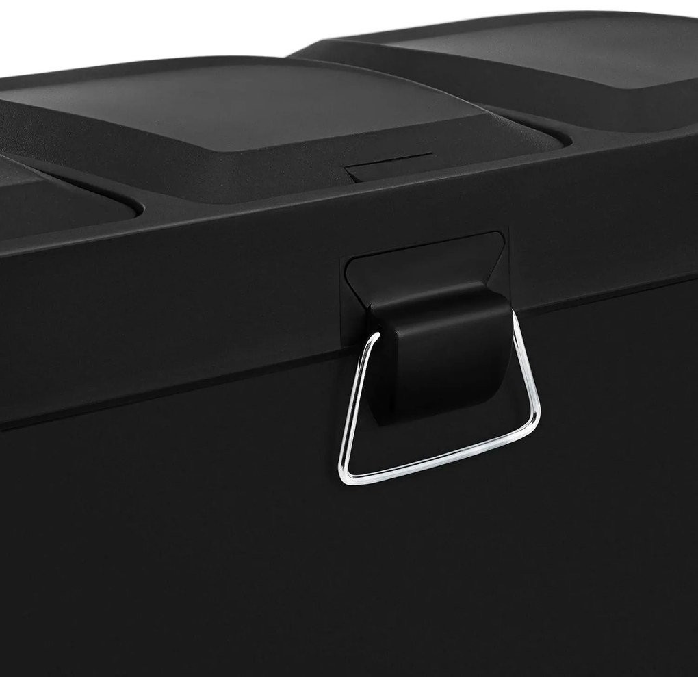 Kôš na triedený odpad Galipa 3x15 l čierny