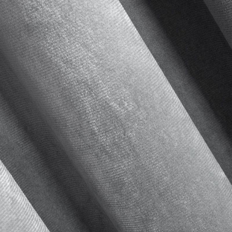 Strieborný zamatový záves ROSA 140x270 cm