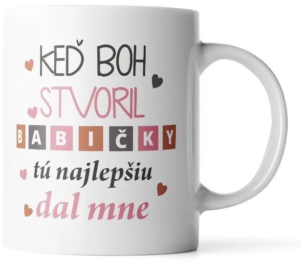Sablio Hrnek Když Bůh stvořil babičky - 890 ml - XXL