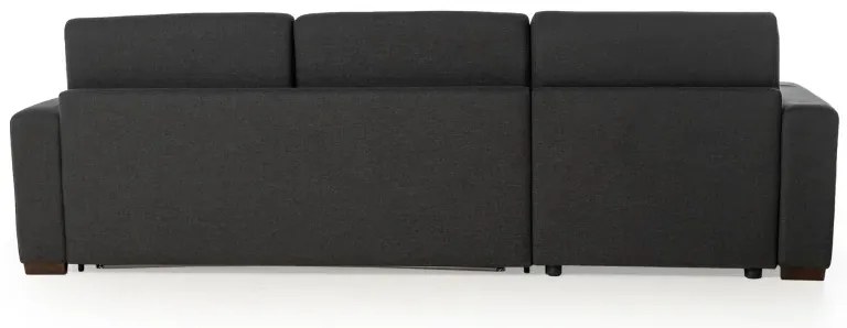 Rohová sedacia súprava na každodenné spanie ONE s rozkladom, Ľavá, 140, tm. šedá (jazz 22 graphite)