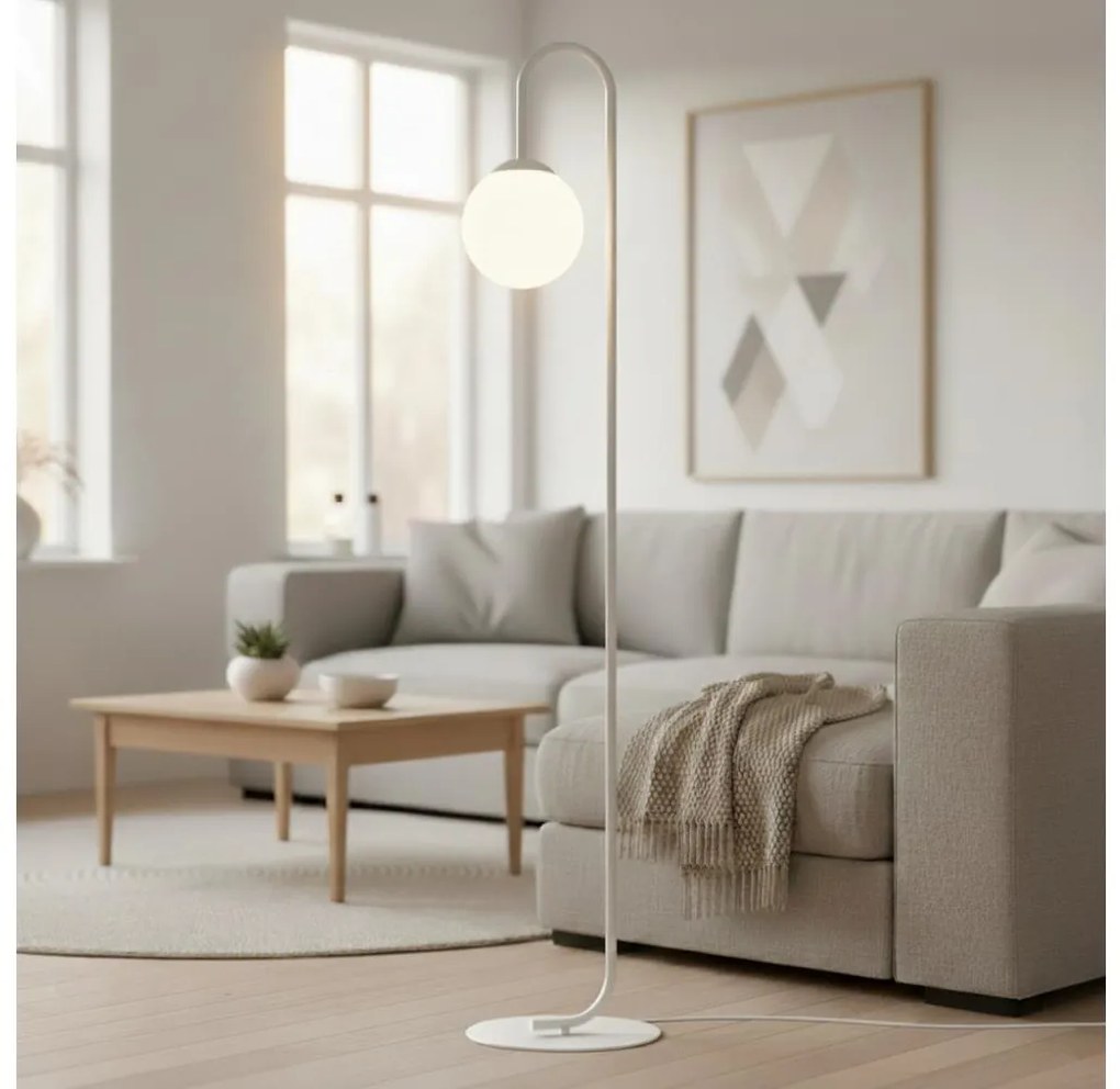 Stojacia lampa FLOR 1xE14/10W/230V biela