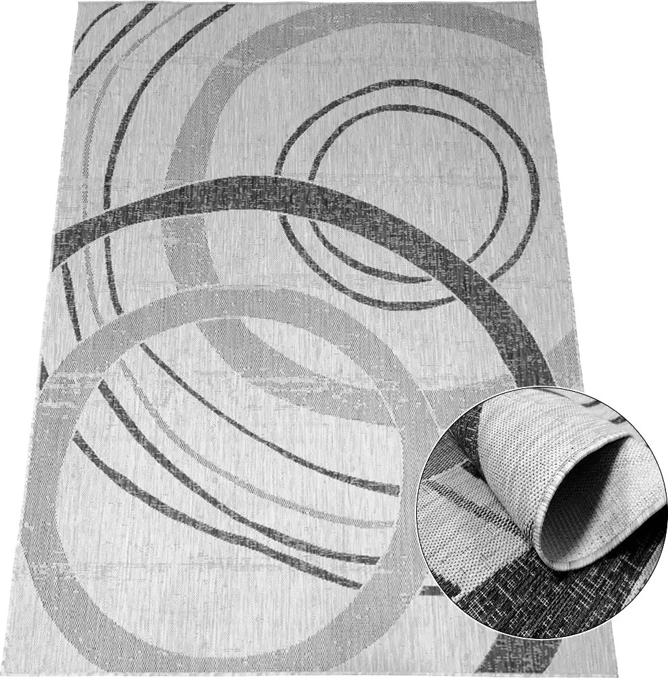 BE Koberec Eqos 0003 GREY – sivý obdĺžnikový Rozmer: 120x180 cm