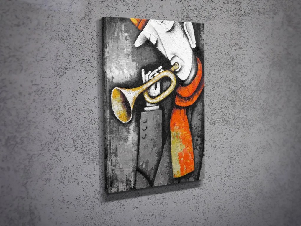 Obraz KAINOR 30x40 cm sivý/oranžový