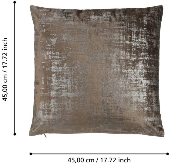 Eglo 420077 - Dekoračný vankúš SINGU 45x45 cm hnedá