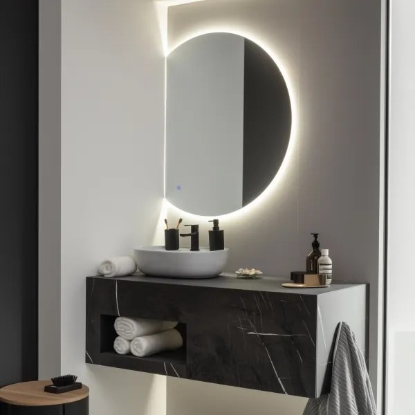 Brilagi - LED kúpeľňové zrkadlo MEZZO LED/25W/230V 80x70 cm IP44 CRI 90 stmievateľné +CCT