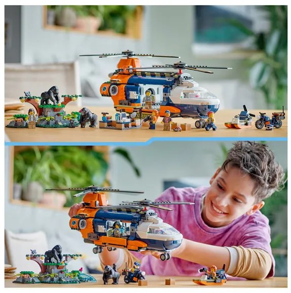 Lego®  City 60437 Helikoptéra na prieskum džungle v základnom tábore  (100378736)