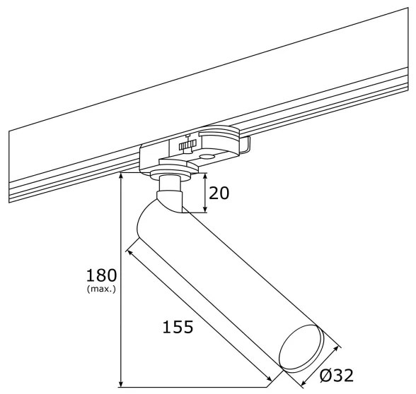 Argon 4353 - LED Bodové svietidlo do lištového systému ELBRUS LED/4,5W/230V biela