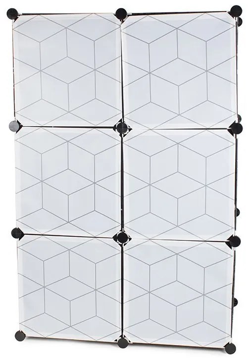 Verk 01510 Variabilný regálový systém 3 police 110 x 73,7 x 47 cm