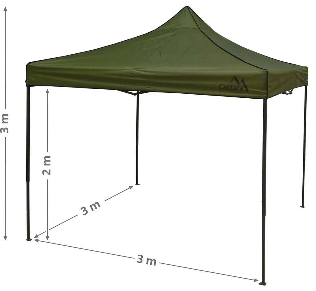 Cattara Nůžkový párty stan Waterproof, 3 x 3 m