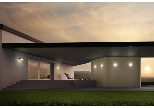 Redo 90021 - LED Vonkajšie nástenné svietidlo TOKYO LED/12W/230V 3000K IP54 hnedá