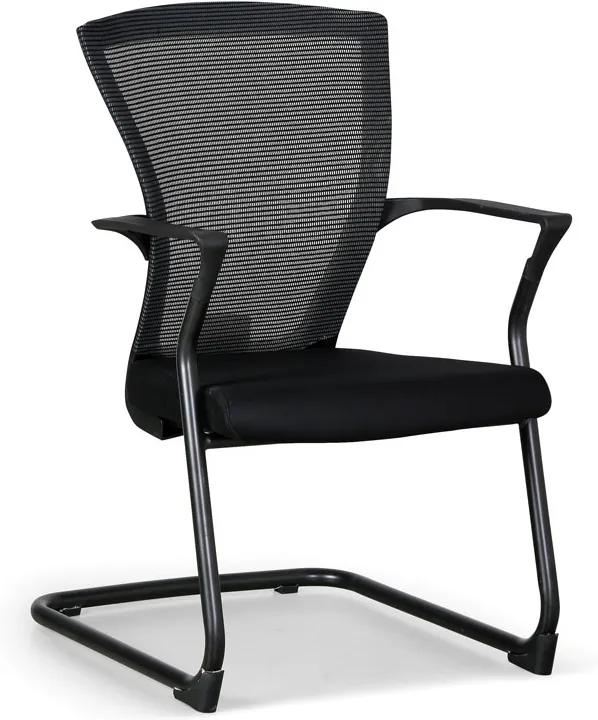 Konferenčná stolička Bret, čierna/čierna