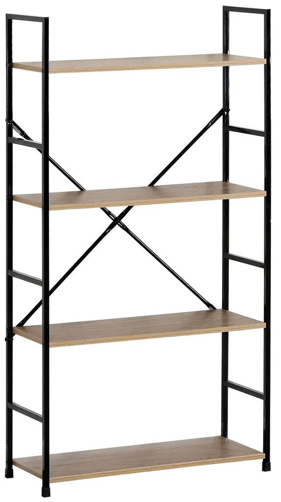 Regál GD-224 OAK Stor, 4 police, 58,5 x 23,5 x 112,5 cm, 4 poschodia