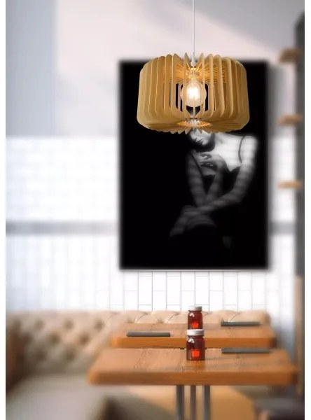 Lucide 46406/39/76 - Luster na lanku ETTA 1xE27/40W/230V pr. 39 cm drevo