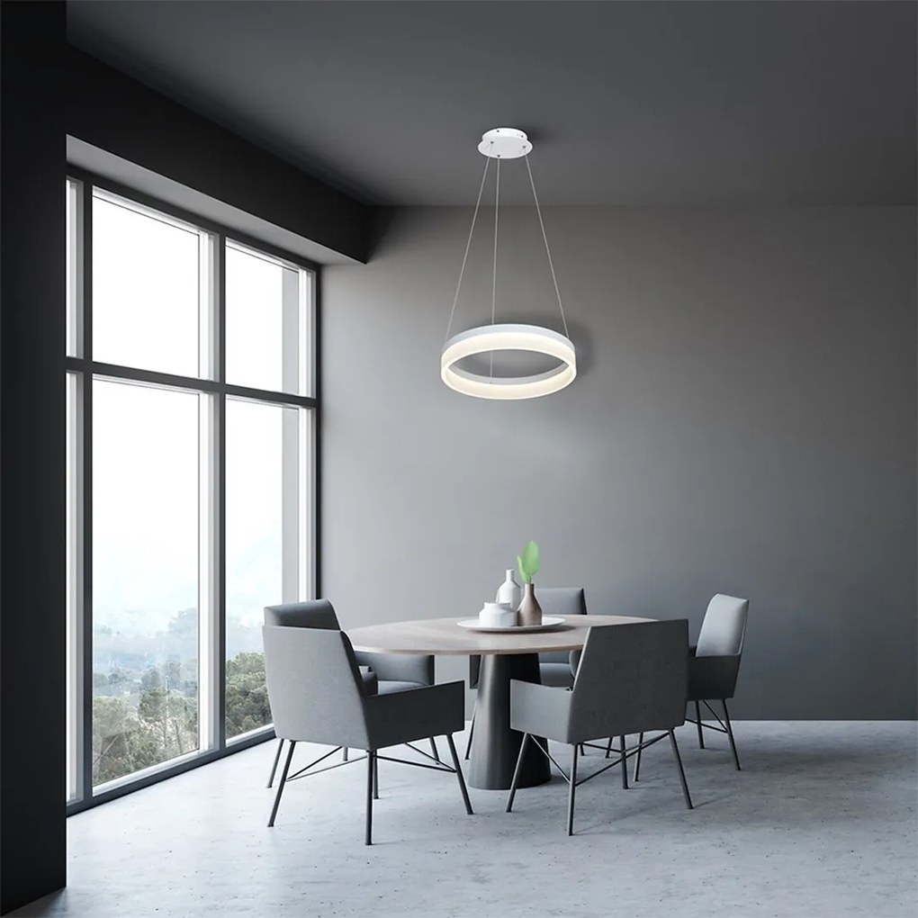 Závesné LED svietidlo Ring, 1x LED 24w, 4000k, w