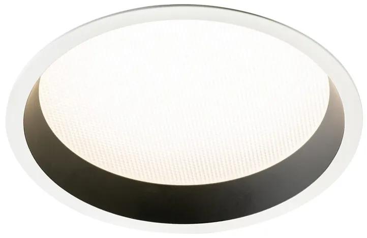 Trilum ARCH  Stropné zápustné svietidlo Zapustené LED sv. PAN R 25W, 3000K, 2345lm, CRI85, IP44, Epistar, 90°,d176×H59,5mm, čierna