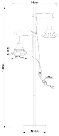 GLOBO stojanová lampa klasické 54050-2S