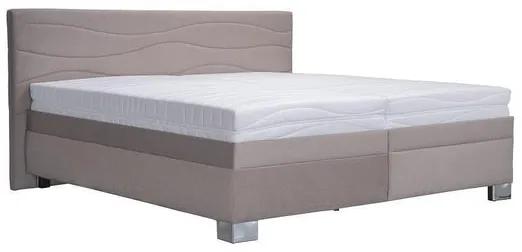 Čalúnená posteľ Windsor 200x200, sivá, bez matraca