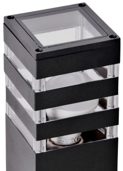 Vonkajšia lampa so senzorom TEKSAS 1xE27/12W/230V IP44 74 cm antracit