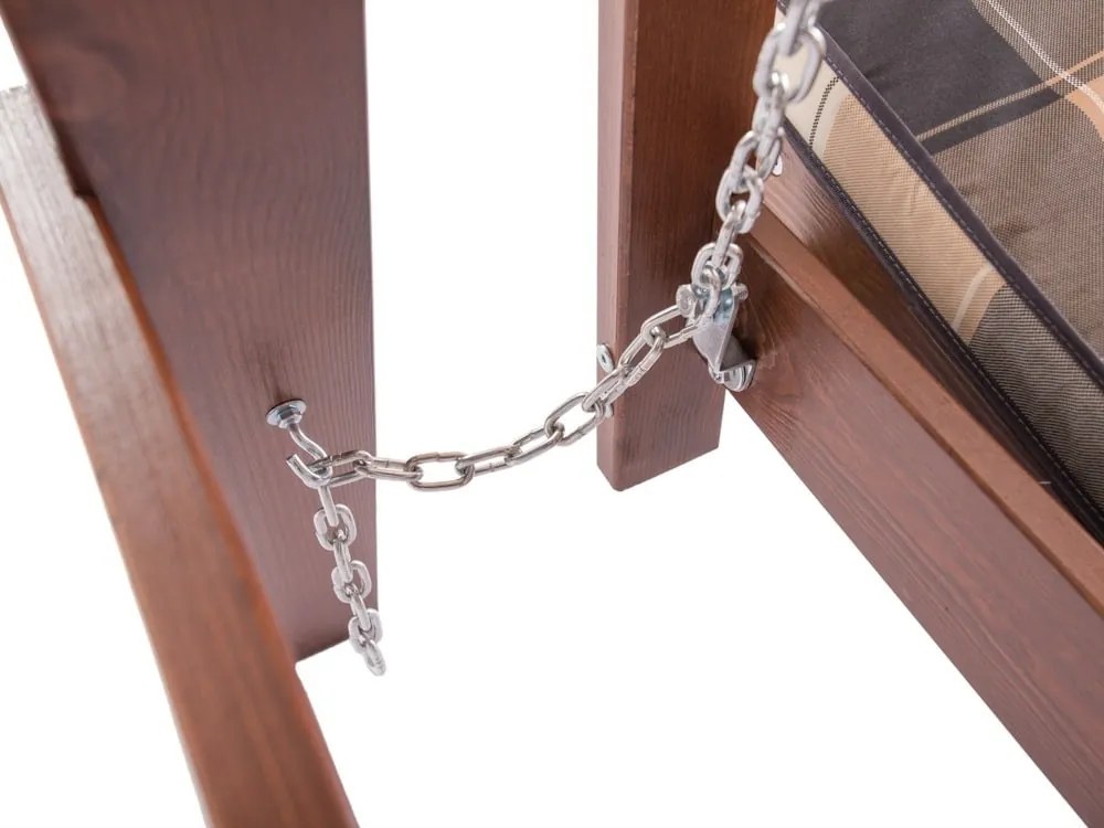 ADELAIDA drevená záhradná hojdačka - taupe