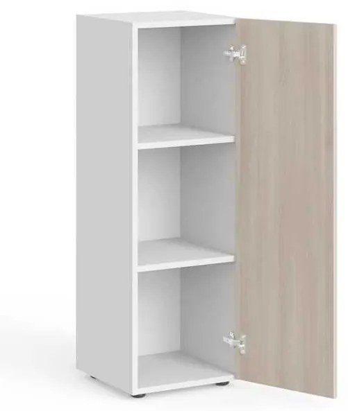 Stredná skriňa Manager 39,9 x 42,2 x 119,5 cm, pravá, agát svetlý / biela