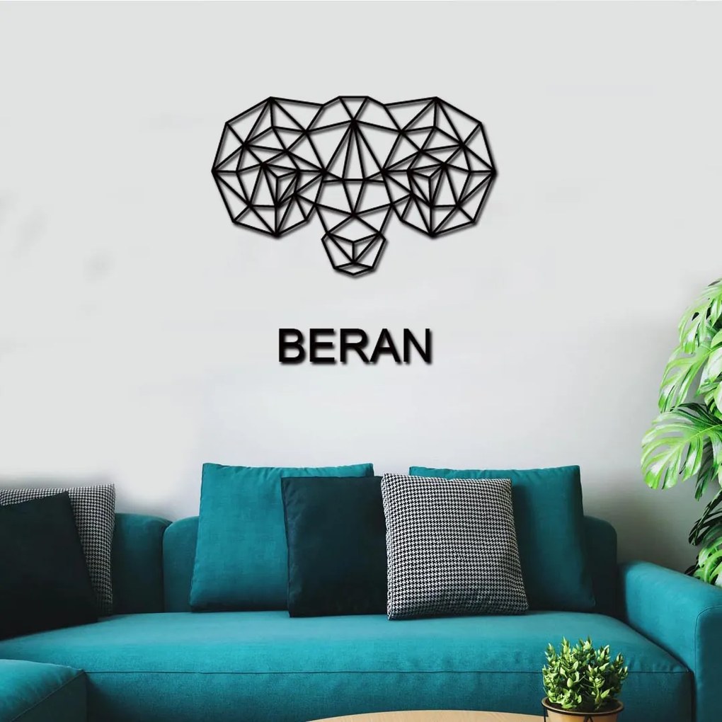 drevo zivota Drevená dekorácia na stenu znamenia BERANA Farebný vzor: Čierna, Rozmery (cm): 40x25