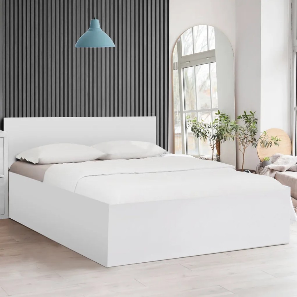 Posteľ SOFIA 90 x 200 cm, biela Rošt: Bez roštu, Matrac: Matrac COCO MAXI 20 cm