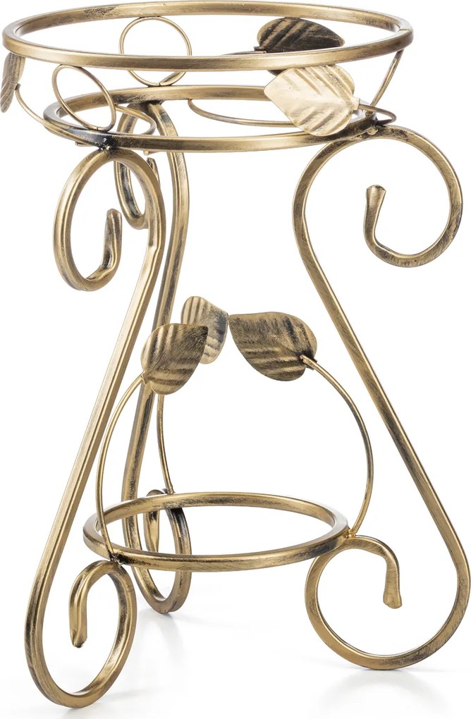 STOJAN NA KVETINÁČ FIORINA 45X31 CM ZLATÁ