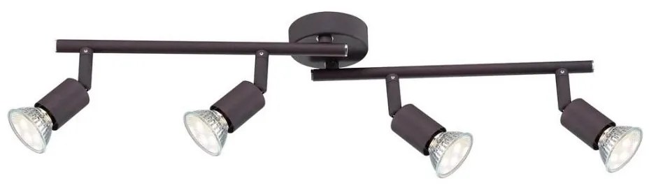 GLOBO 57382-4L - LED Bodové svietidlo OLIWA 4xGU10/3W/230V čierna