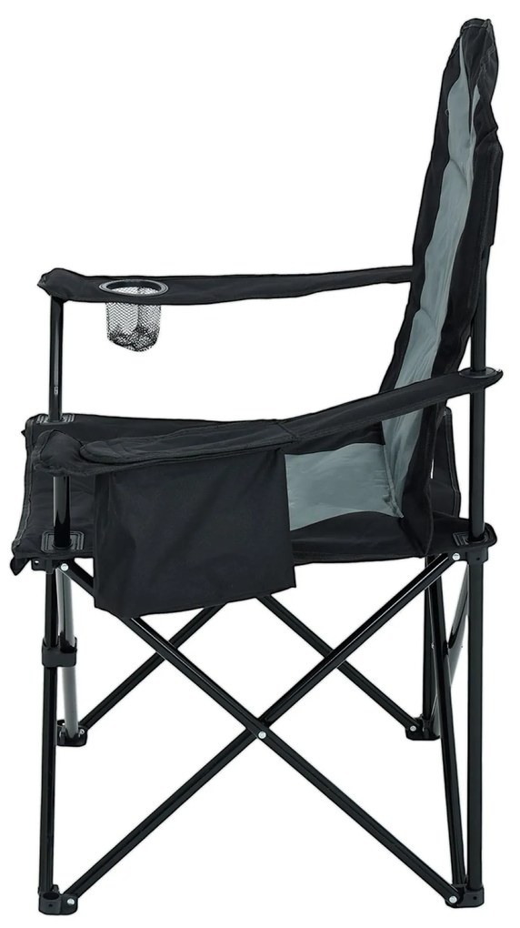 Kempingová židle FOTYN černo-šedá