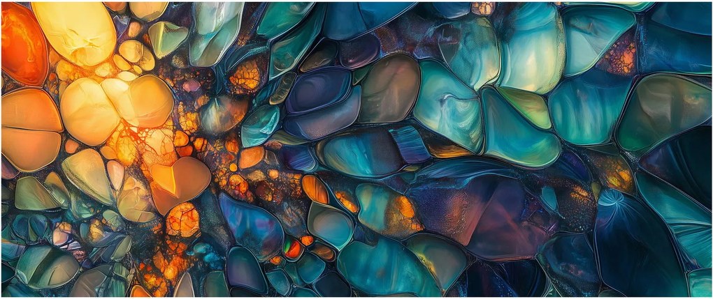 Obraz - Sklenená mozaika (120x50 cm)