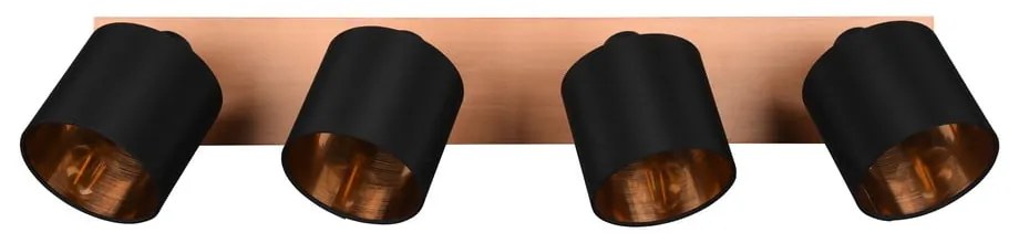 Bodové svietidlo v čierno-prírodnej farbe ø 12 cm Tommy – Reality