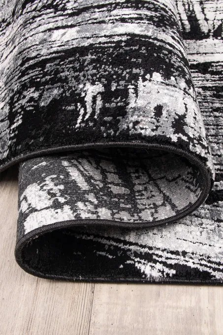 Koberec ASPEN M269H čierny / tmavosivý