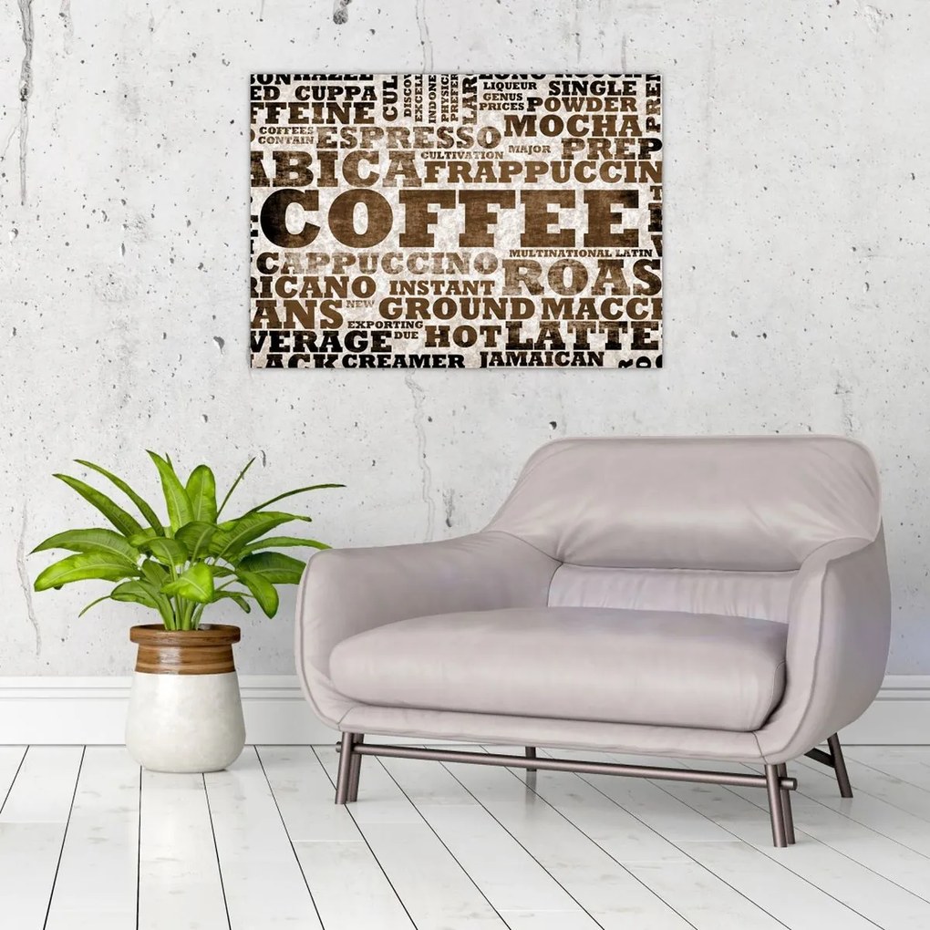 Sklenený obraz - Coffee (70x50 cm)