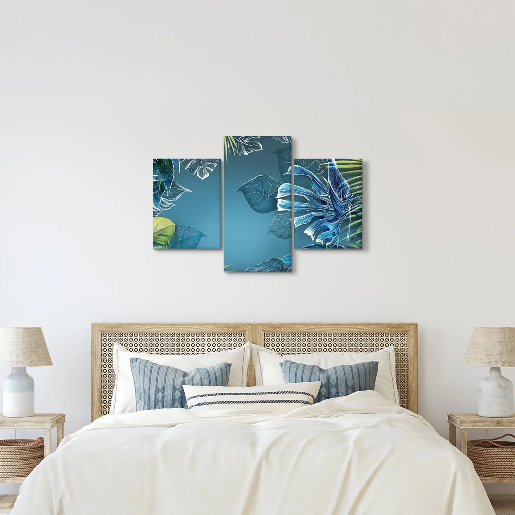 Obraz - Listy tropických rastlín (90x60 cm)