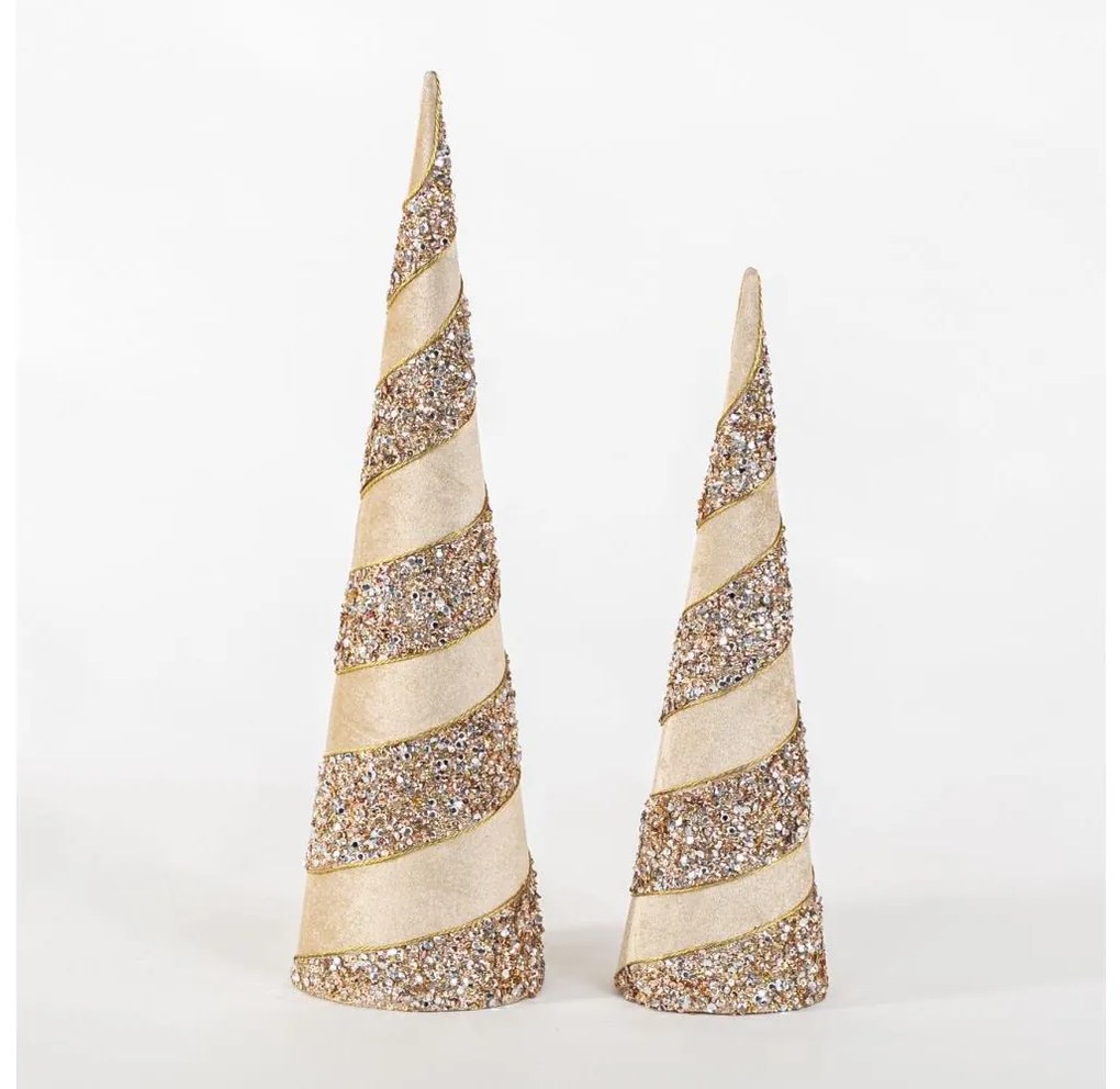 SADA 2x Vianočná dekorácia 40/50 cm stromček