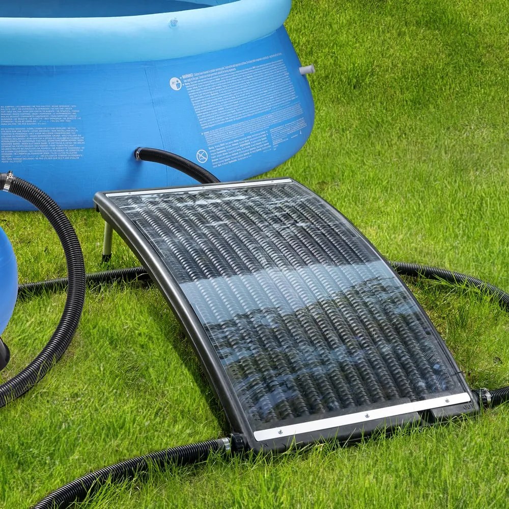 InternetovaZahrada Solárny panel na ohrev vody 112x55x14 cm - antracit