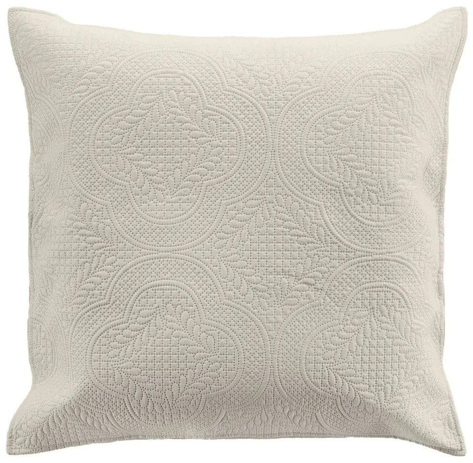 Krémová súprava prikrývky a obliečky na vankúš z mikrovlákna 240x260 cm Romane – douceur d'intérieur